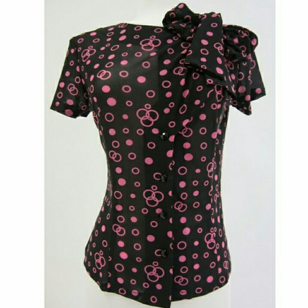 Tatyana Polka Dot Blouse